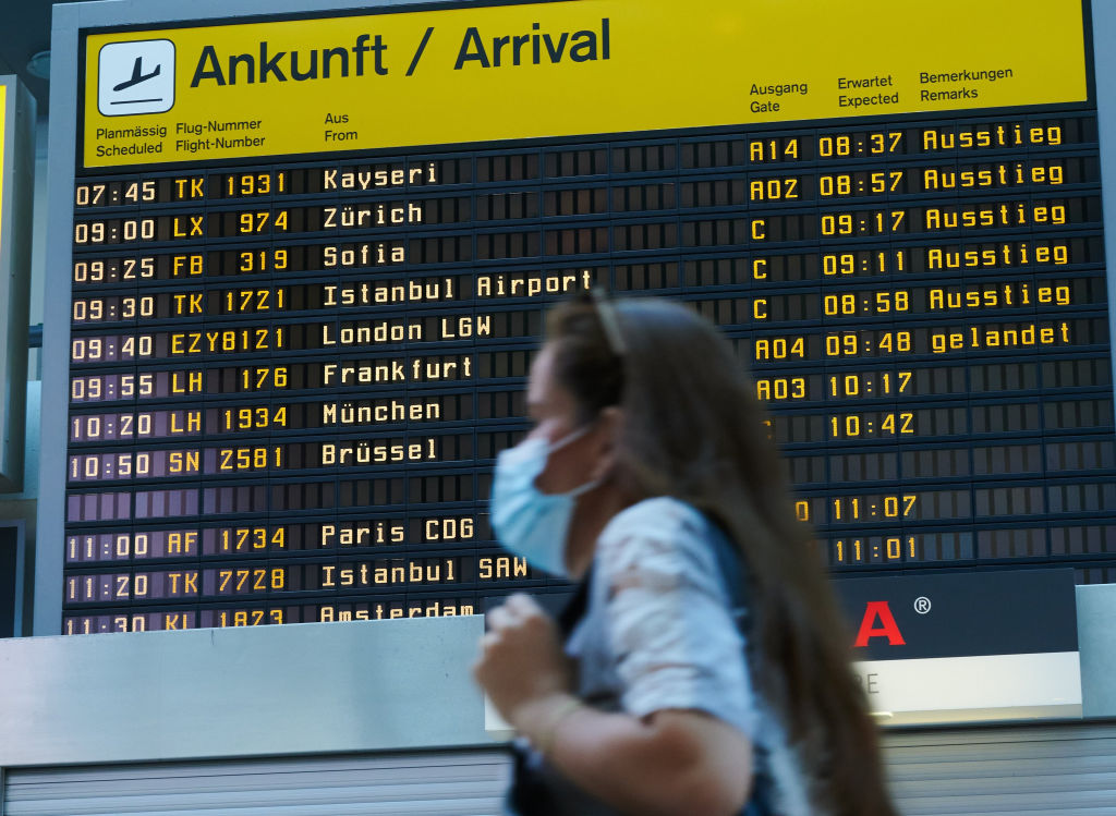 mask berlin airport getty