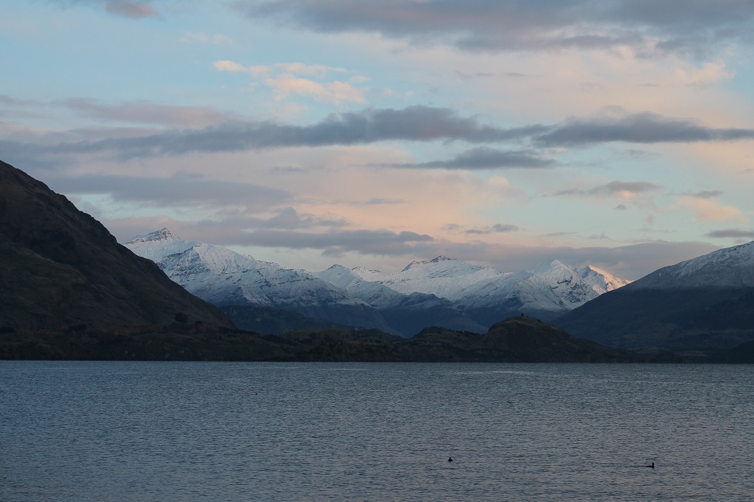 Snow on the hills around Wanaka this morning. Photo: Aspen Bruce