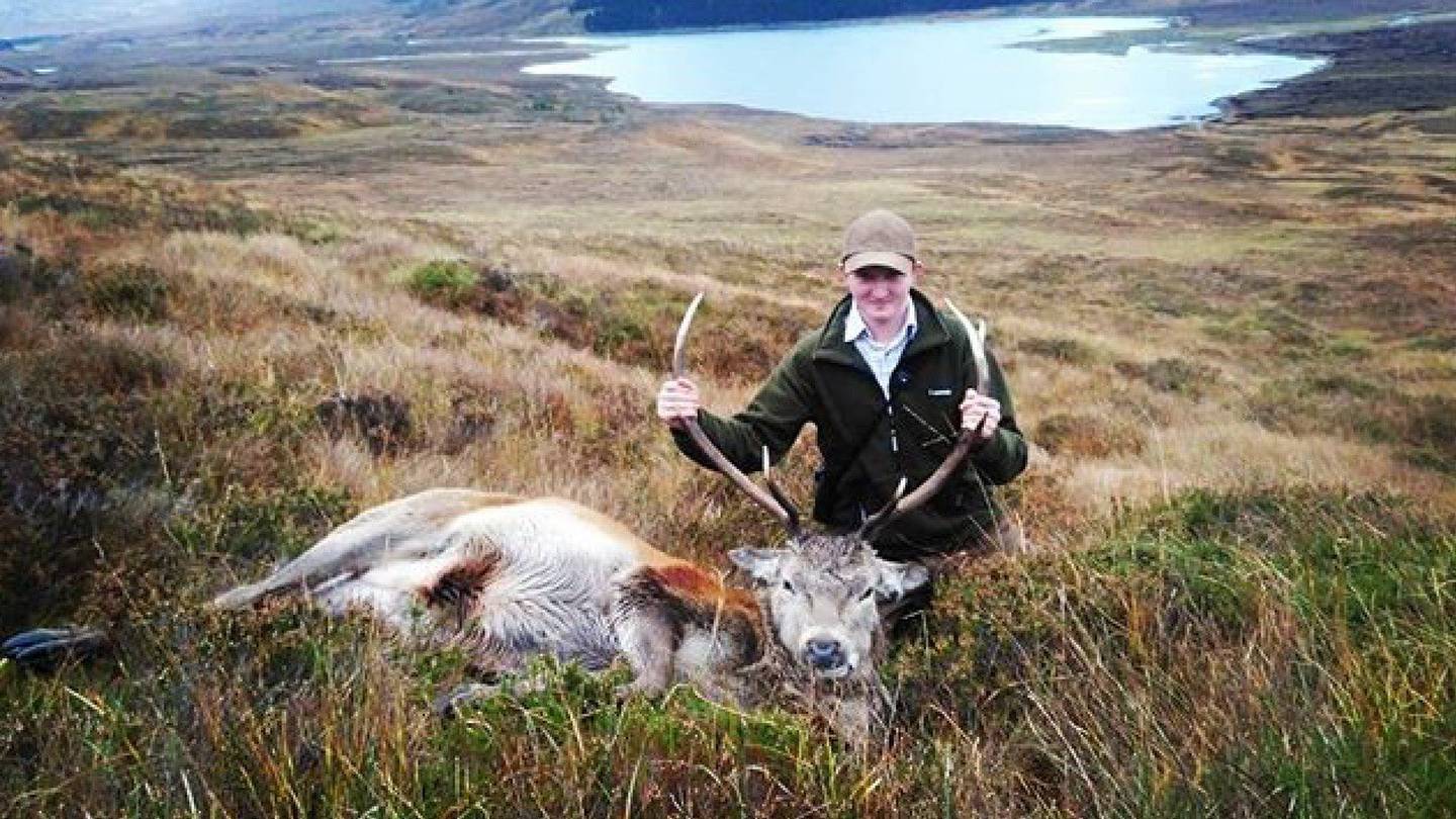 Jack Roberts was working as a trainee game keeper on his gap year in New Zealand. Photo / Supplied