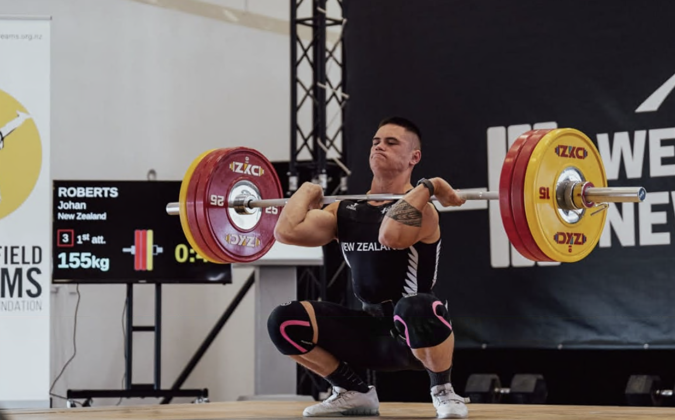 Johan Roberts' favourite part of CrossFit is weightlifting. Photo: Supplied / Annika Roberts