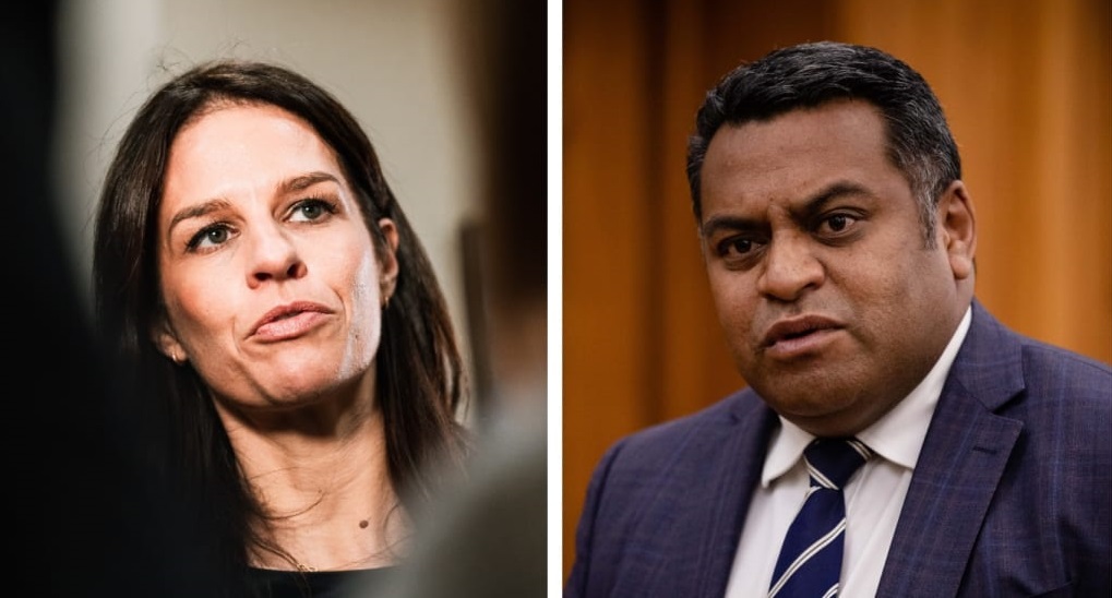 Erica Stanford and Kris Faafoi Photo: RNZ