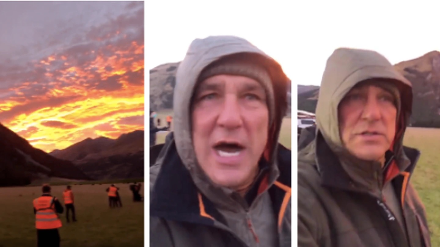 The actor posted a video from Queenstown on Saturday. Photo / Instagram/thevinniejones The actor posted a video from Queenstown on Saturday. Photo / Instagram/thevinniejones
