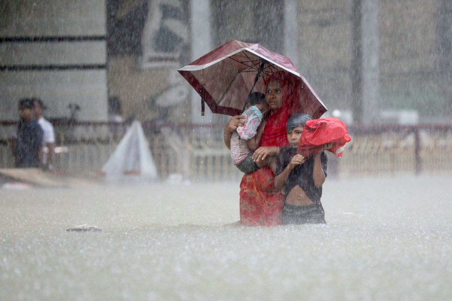 Heavy rains caused widespread flooding in Sylhet, Bangladesh. Photo: Reuters 