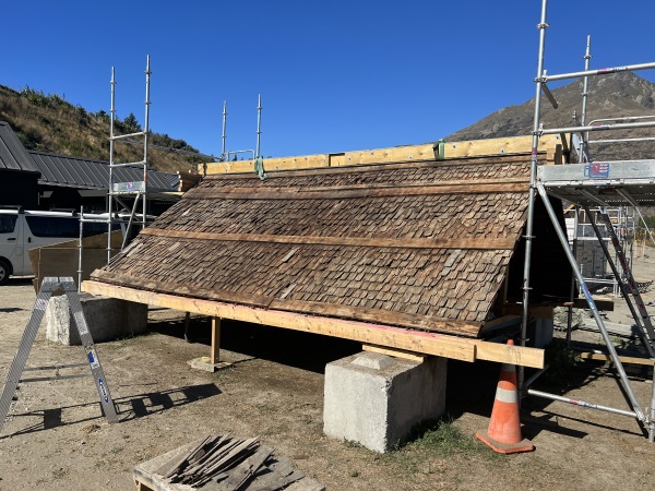 The original timber shingles roof was taken off and a new iron roof was placed over it. Photo:...