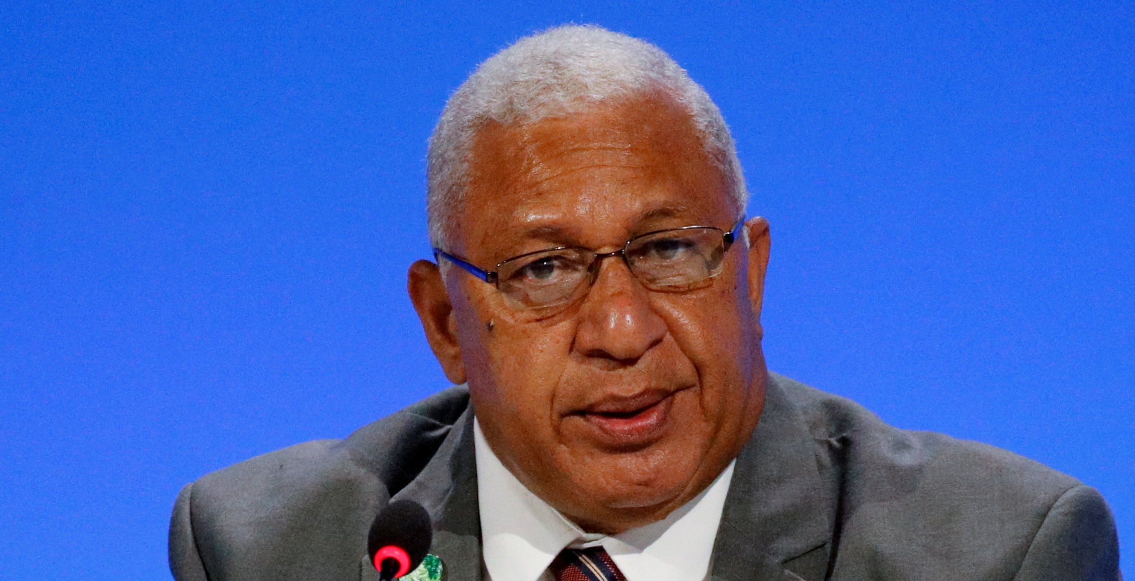 Fiji's leader Frank Bainimarama chaired the forum. Photo: Reuters
