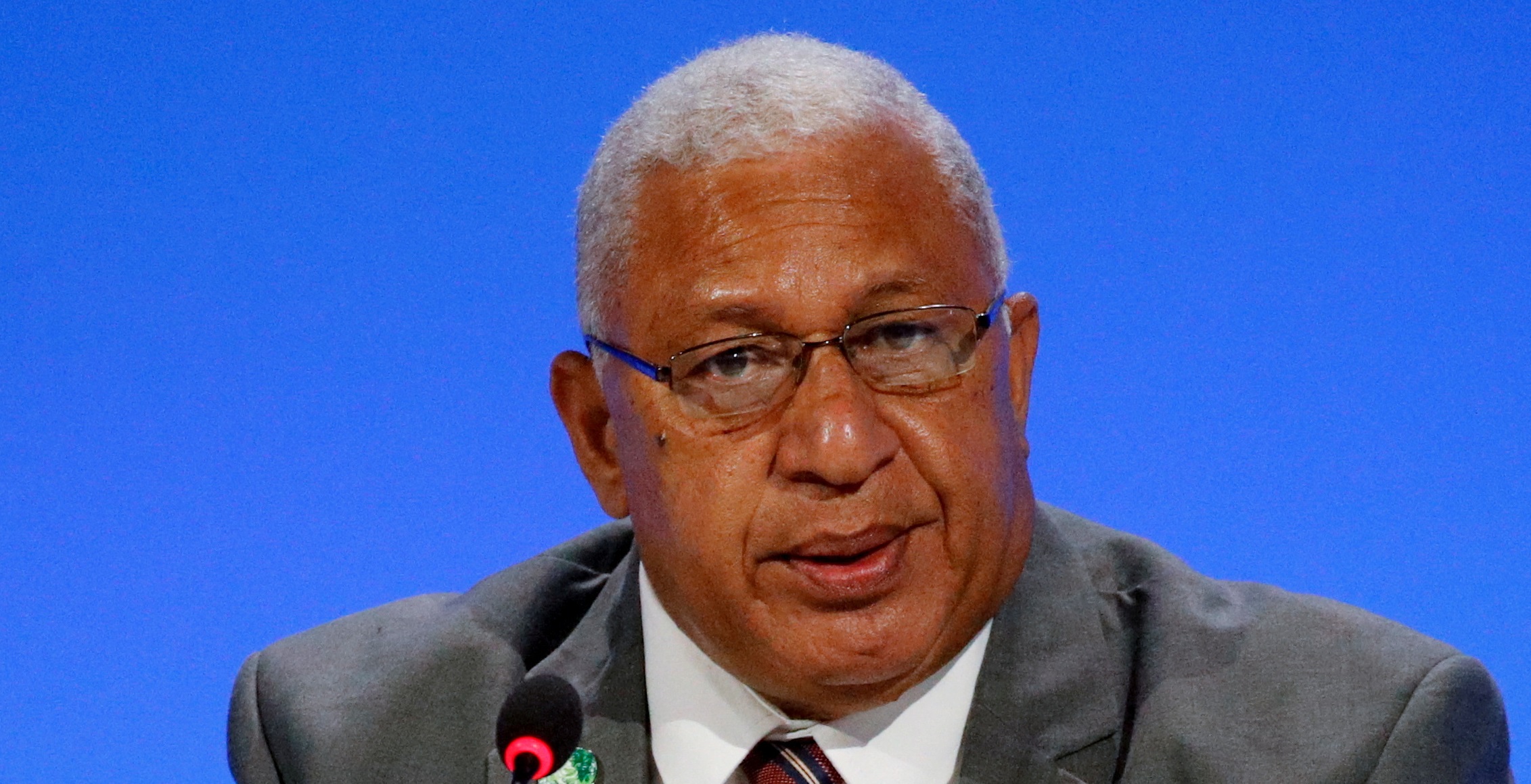 Fiji's leader Frank Bainimarama chaired the forum. Photo: Reuters 