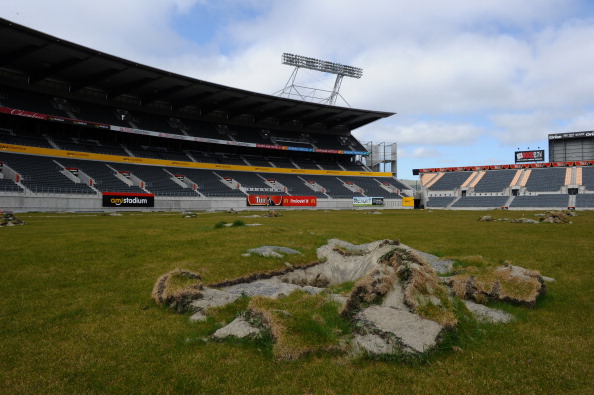 Lancaster Park after the February 22, 2011, earthquake. Photo: File image