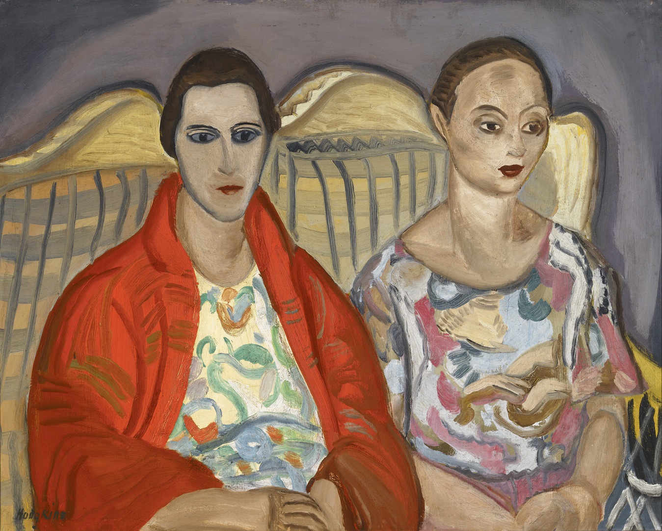 One of the works by Frances Hodgkins (1869-1947) Friends, Double Portrait, 1922-1925, from the...