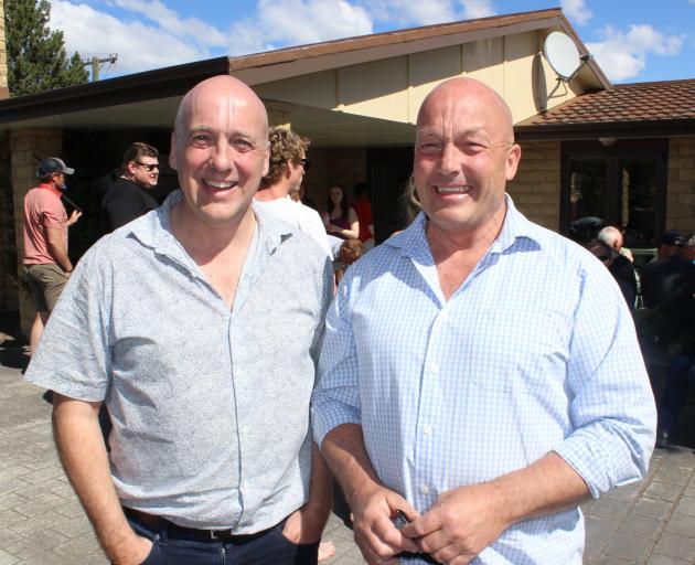 Central Otago mayor Tim Cadogan (left) with brother and Clutha District Mayor Bryan Cadogan....