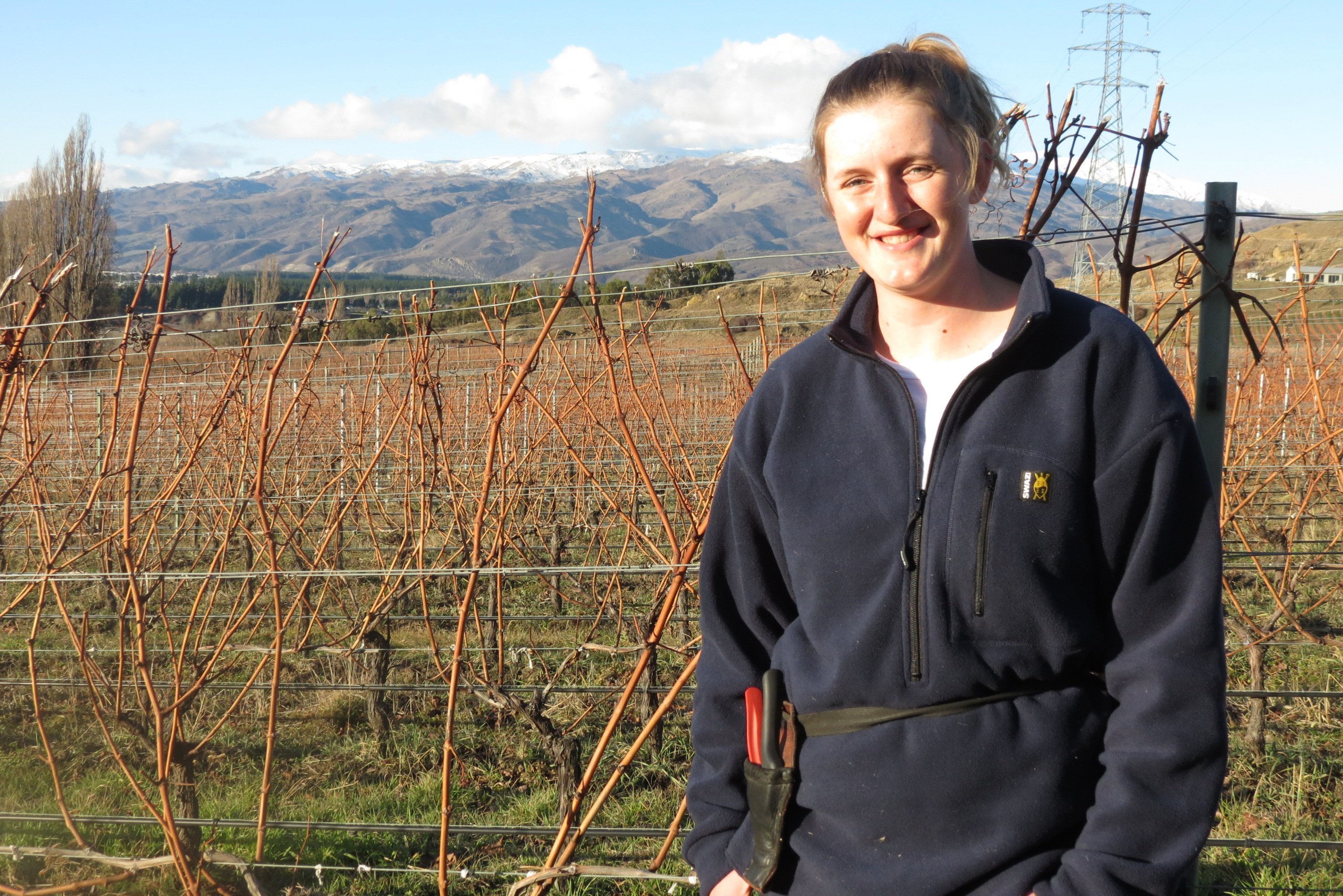 Central Otago Young Viticulturist of the Year Nina Downer cannot imagine a better workplace than...