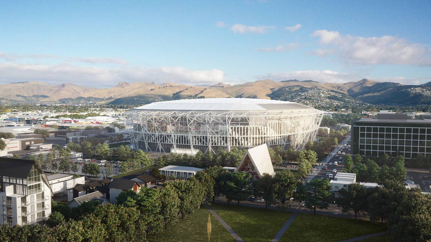 Delivery date for the Te Kaha Multi-Use Arena is April 2026. Image: supplied