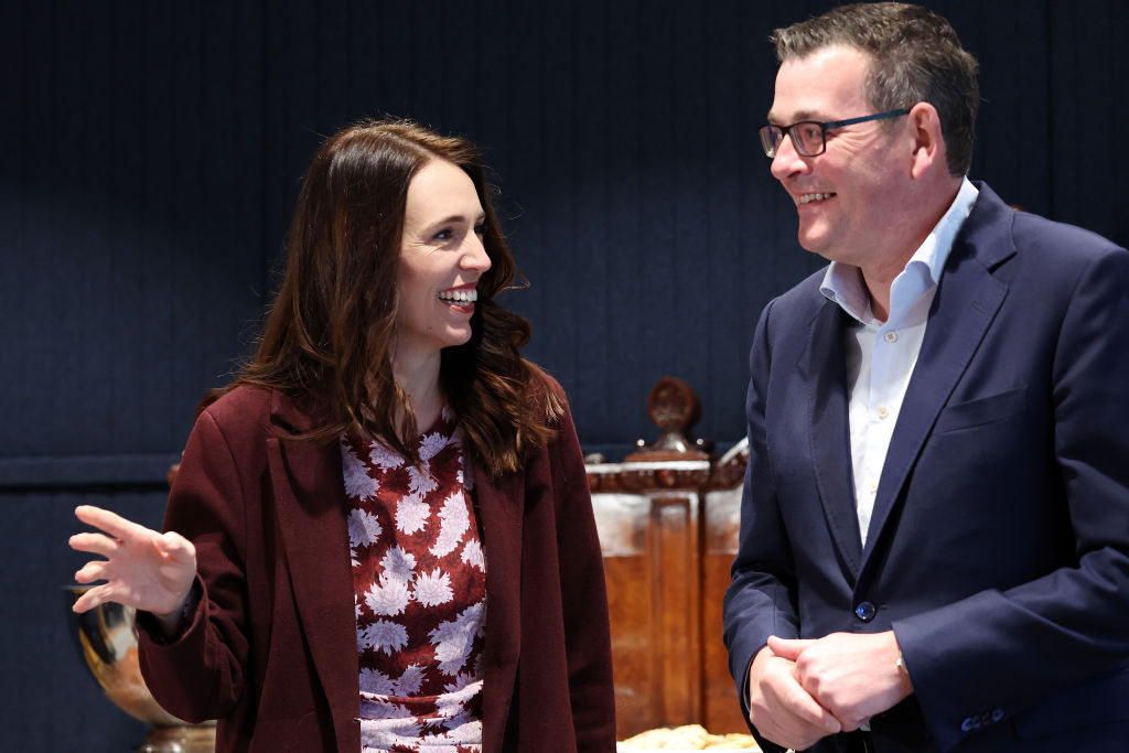 Prime Minister Jacinda Ardern met with Victorian Premier Daniel Andrews yesterday. Photo: Getty...