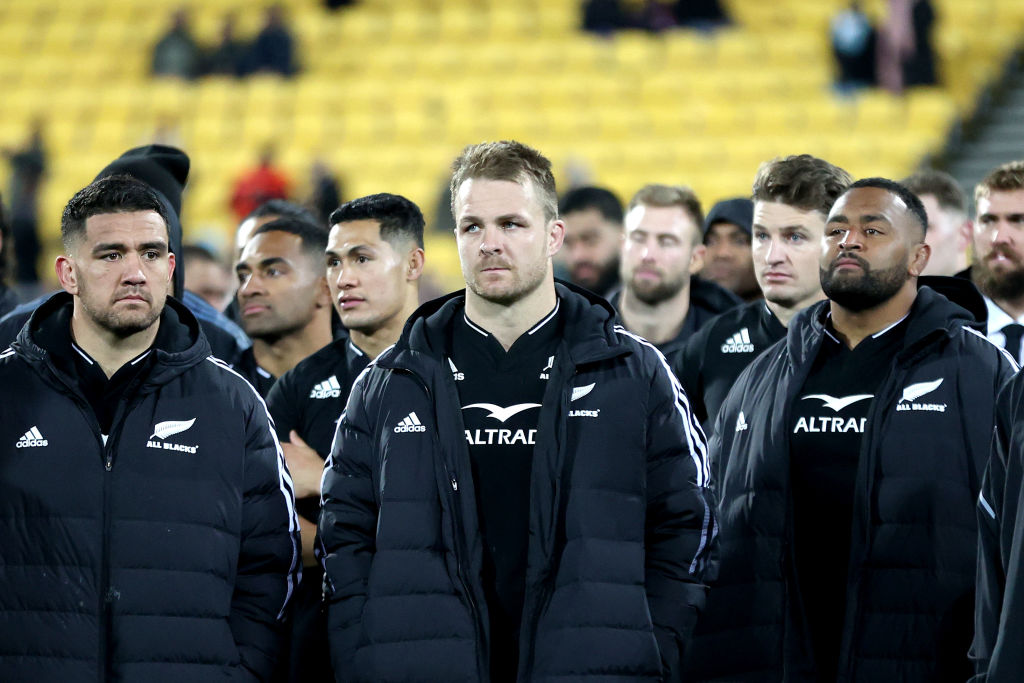 Dejected All Blacks players after their loss to Ireland. Photo: Getty Images