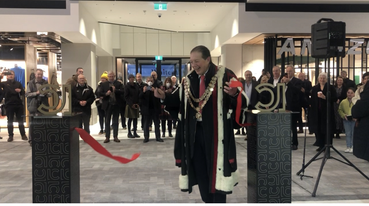 The first stage of Invercargill Central was formally opened by Invercargill Mayor Sir Tim...