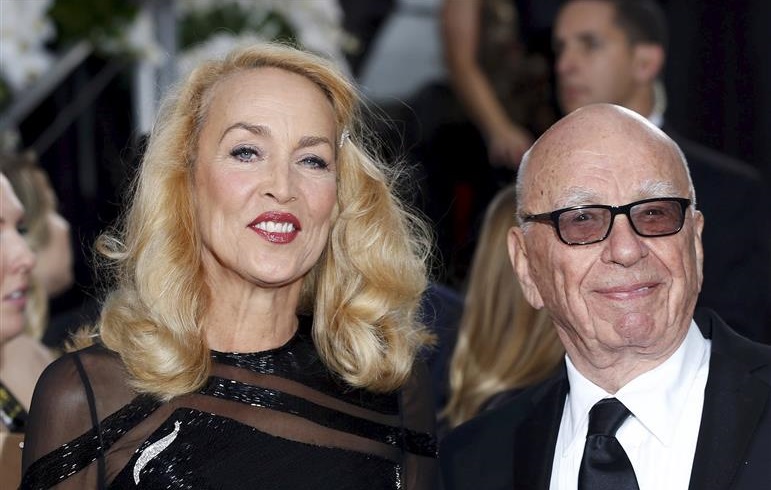 Jerry Hall and Rupert Murdoch were married in 2016. Photo: Reuters 