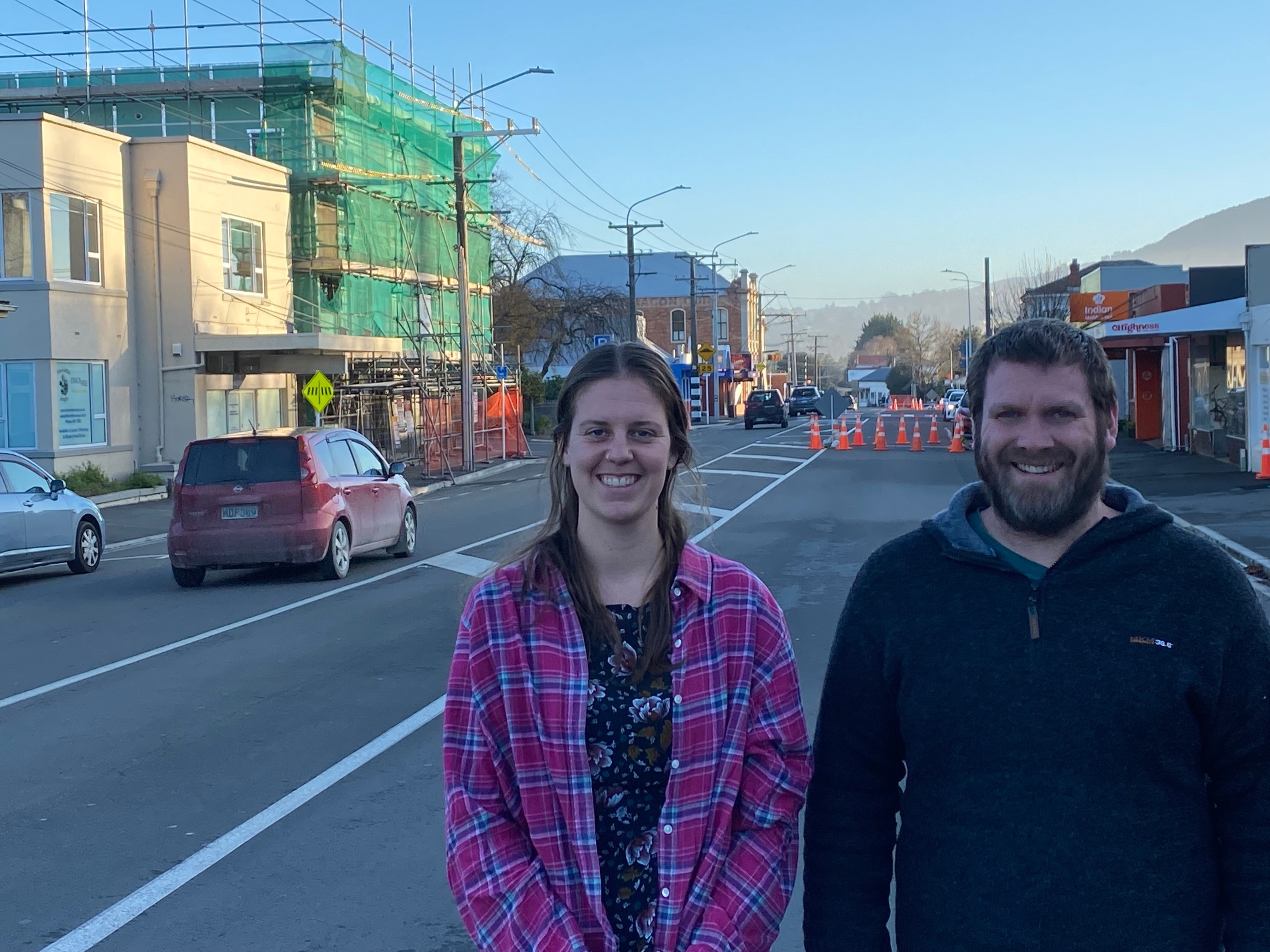 Greater Green Island Community Network community workers Alana Goldsack and Ben McKenzie continue...