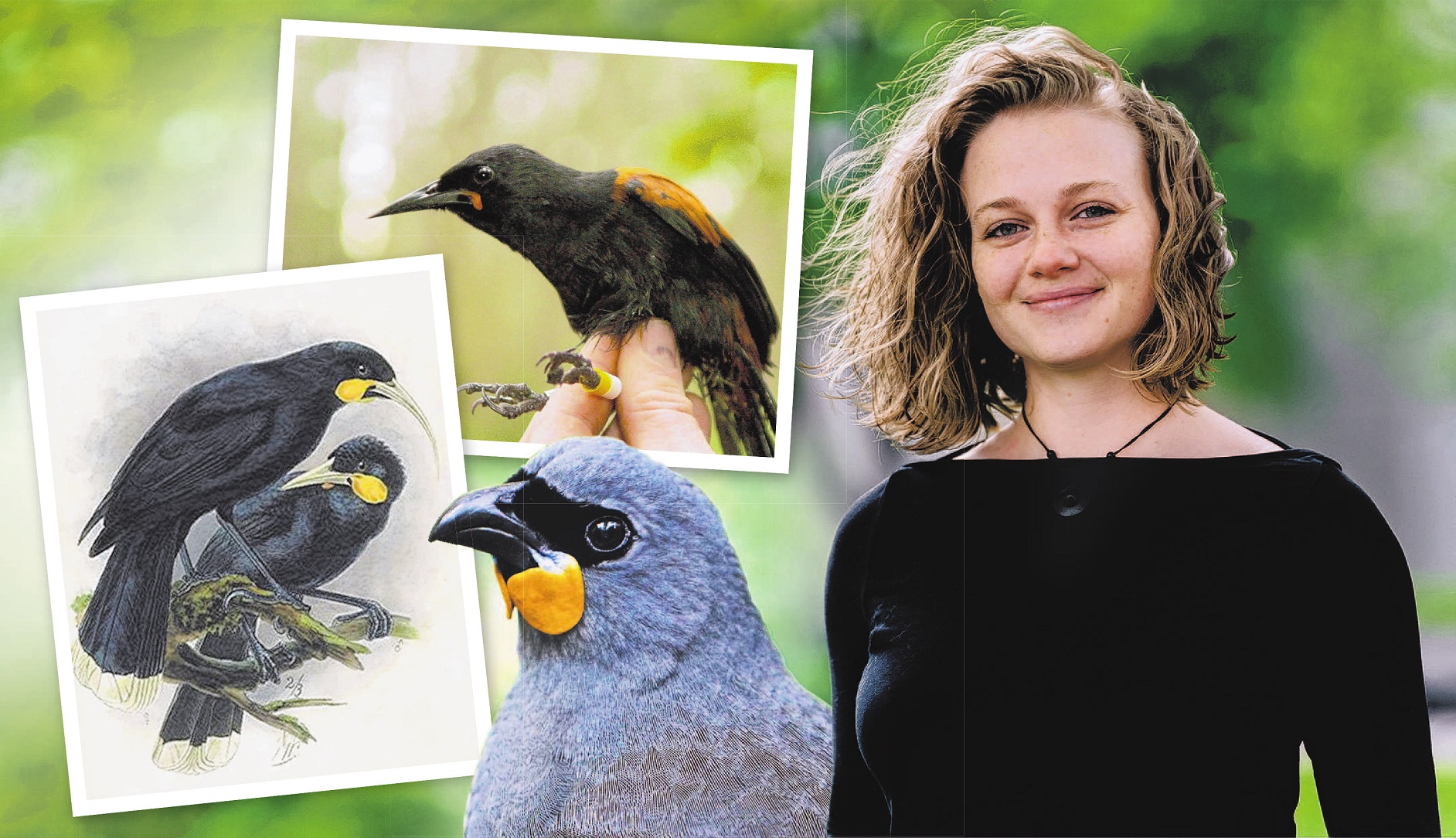 University of Otago anatomy PhD candidate Pascale Lubbe and (clockwise from left) John Gerrard...