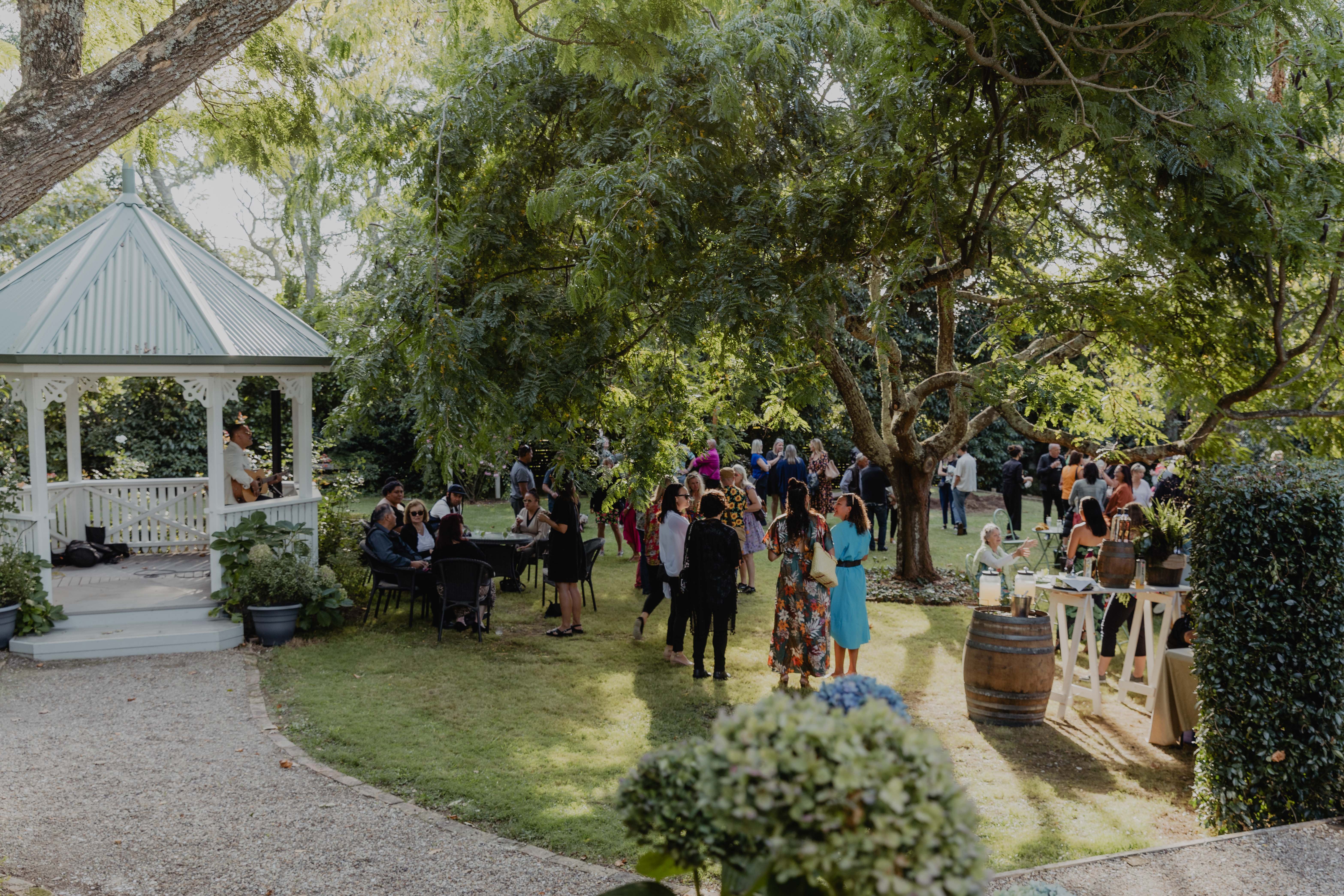 The stunning sight that awaited guests at the "Hangi with Karena and Kasey". PHOTO: FLAVOURS OF...