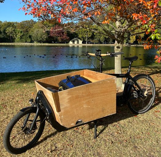 Al Duncan’s unique bucket bike, pictured when Duncan first brought it to Christchurch from...