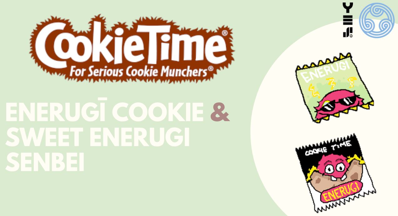 The team’s design for their Enerugi Cookies and Sweet Enerugi Senbei that won them the challenge....