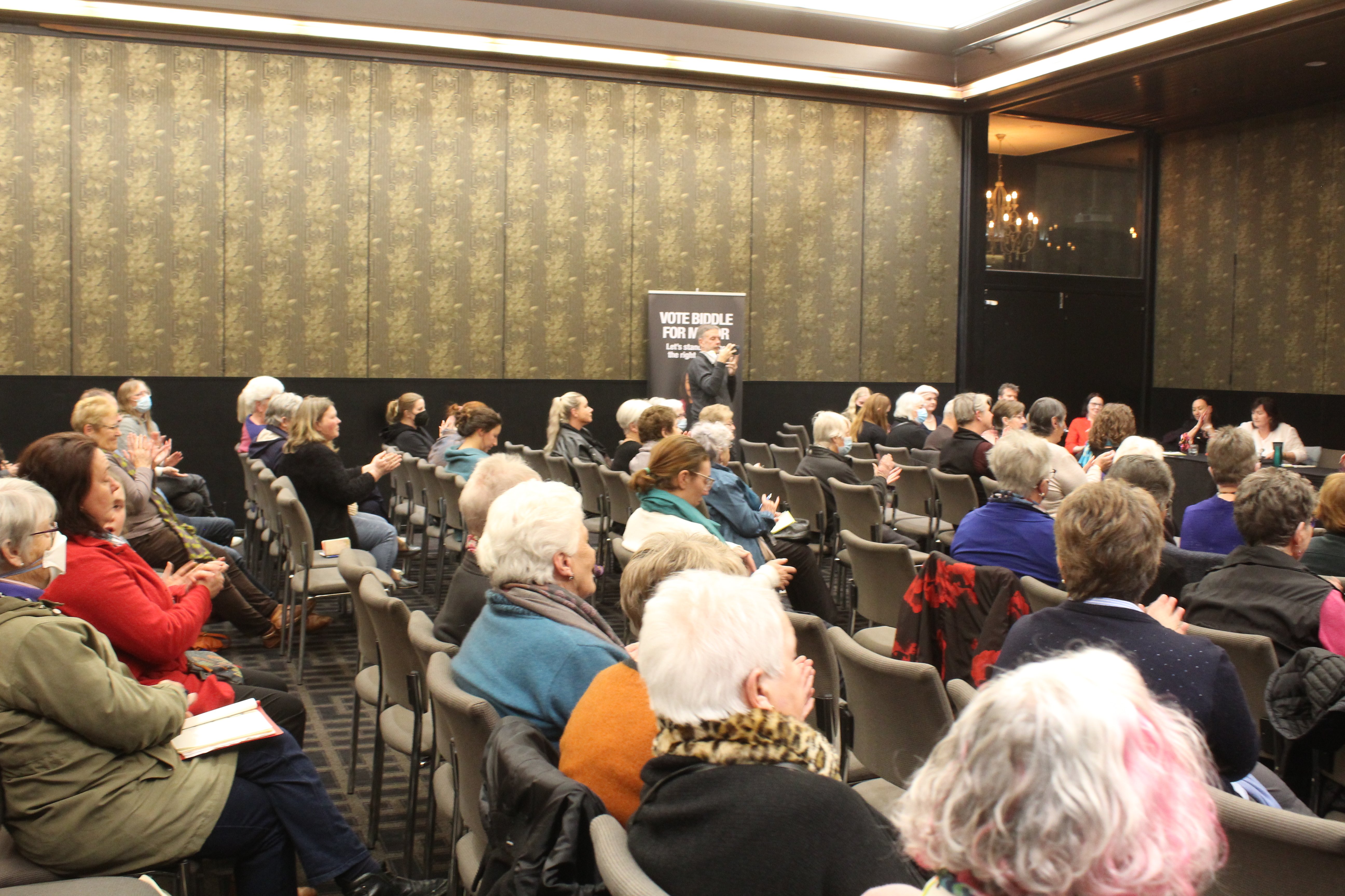 A crowd of 50 people attended the local government women candidate event in Ascot Park Hotel,...