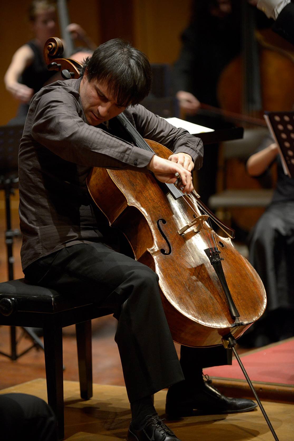 Umberto Clerici as the cello soloist for the DSO in 2015, performing Elgar’s Cello Concerto....
