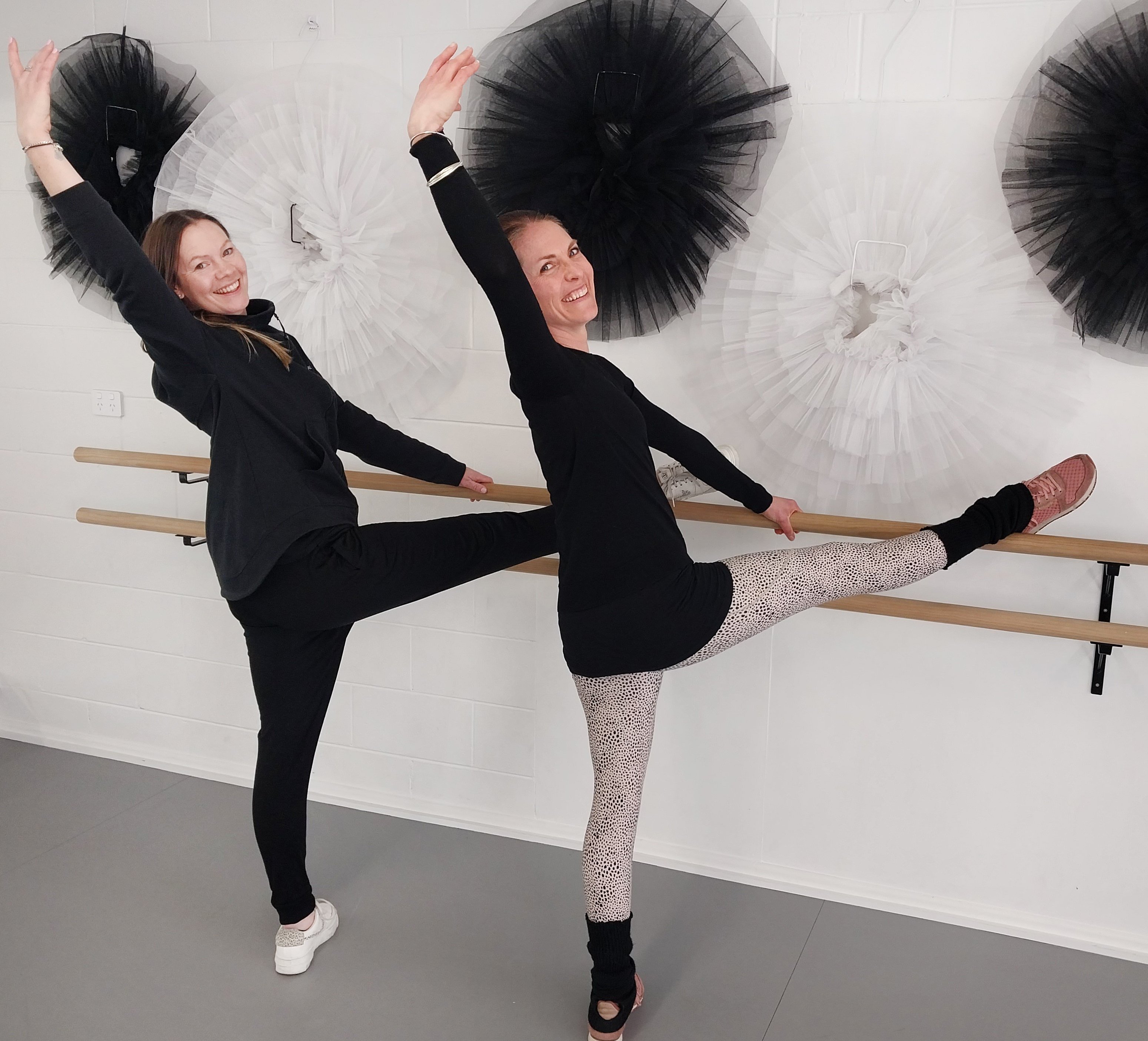Briony Martin (left) and Kirsty Taylor performed in the Royal New Zealand Ballet’s production of...