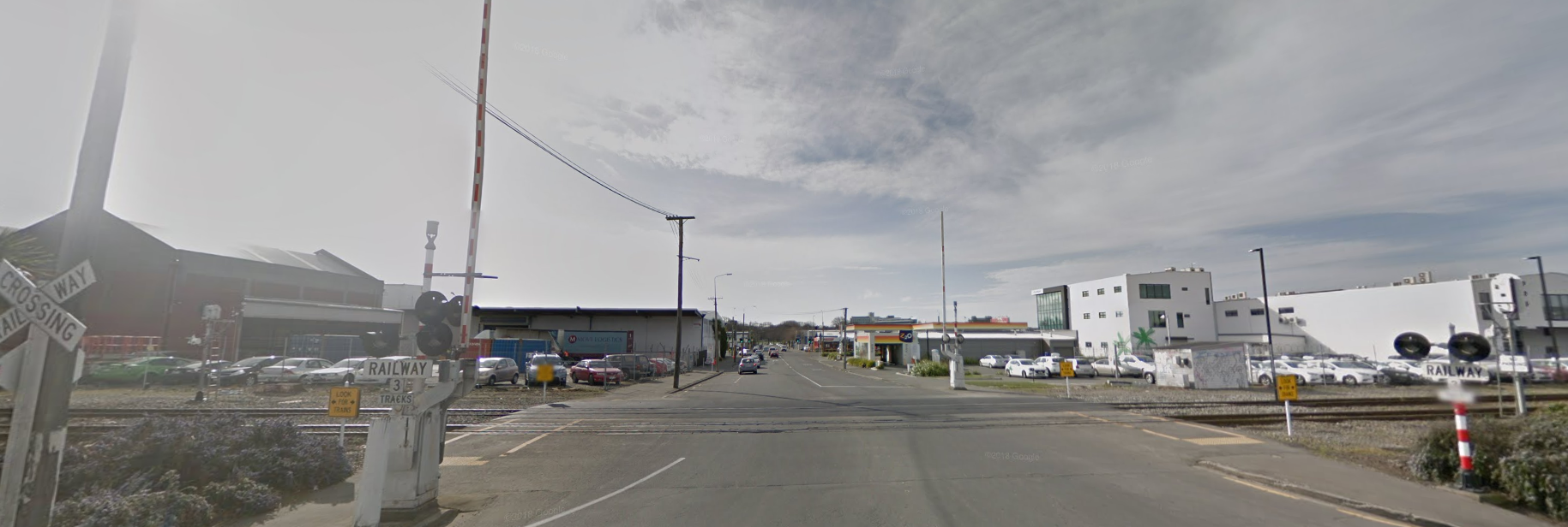 The Selwyn St crossing in Addington, Christchurch. PHOTO: Google Street View