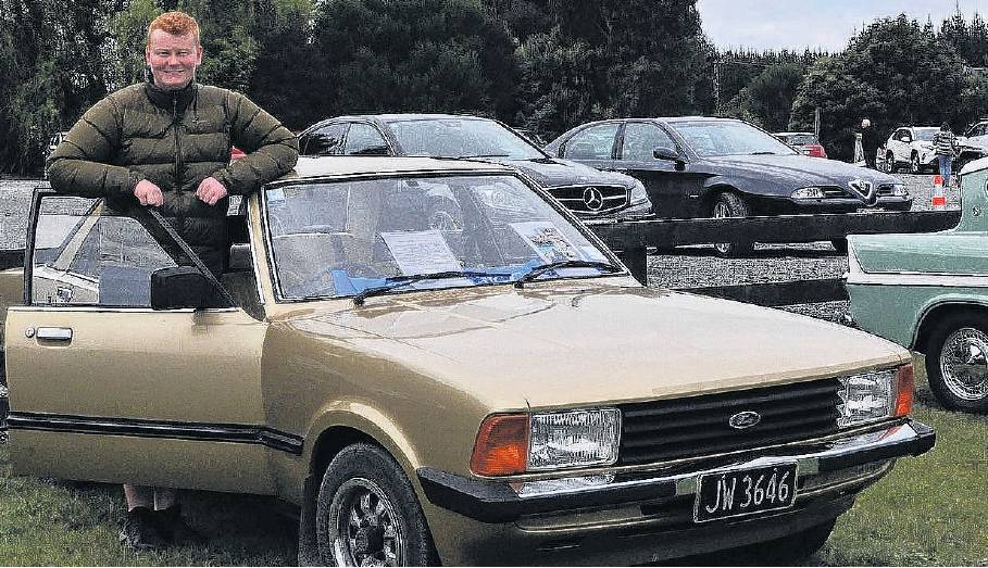 Fabulous Ford . . . Zac Haywood, of West Melton, with his 1981 Ford Cortina 2.0L, taking part in...