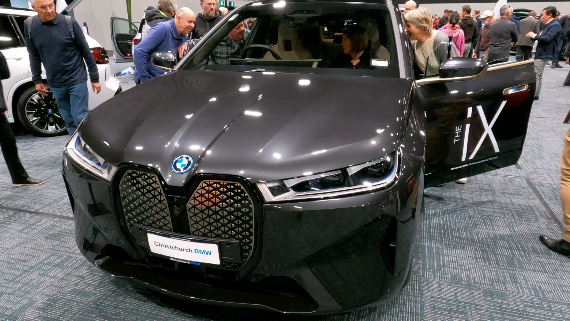 The next generation BMX iX xDRIVE40 was among the stylish all-electric vehicles catching the eye of visitors at the Take Charge expo