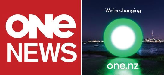 The name and logo TVNZ used for its 6pm news until 2016 and the new Vodafone branding. Images:...