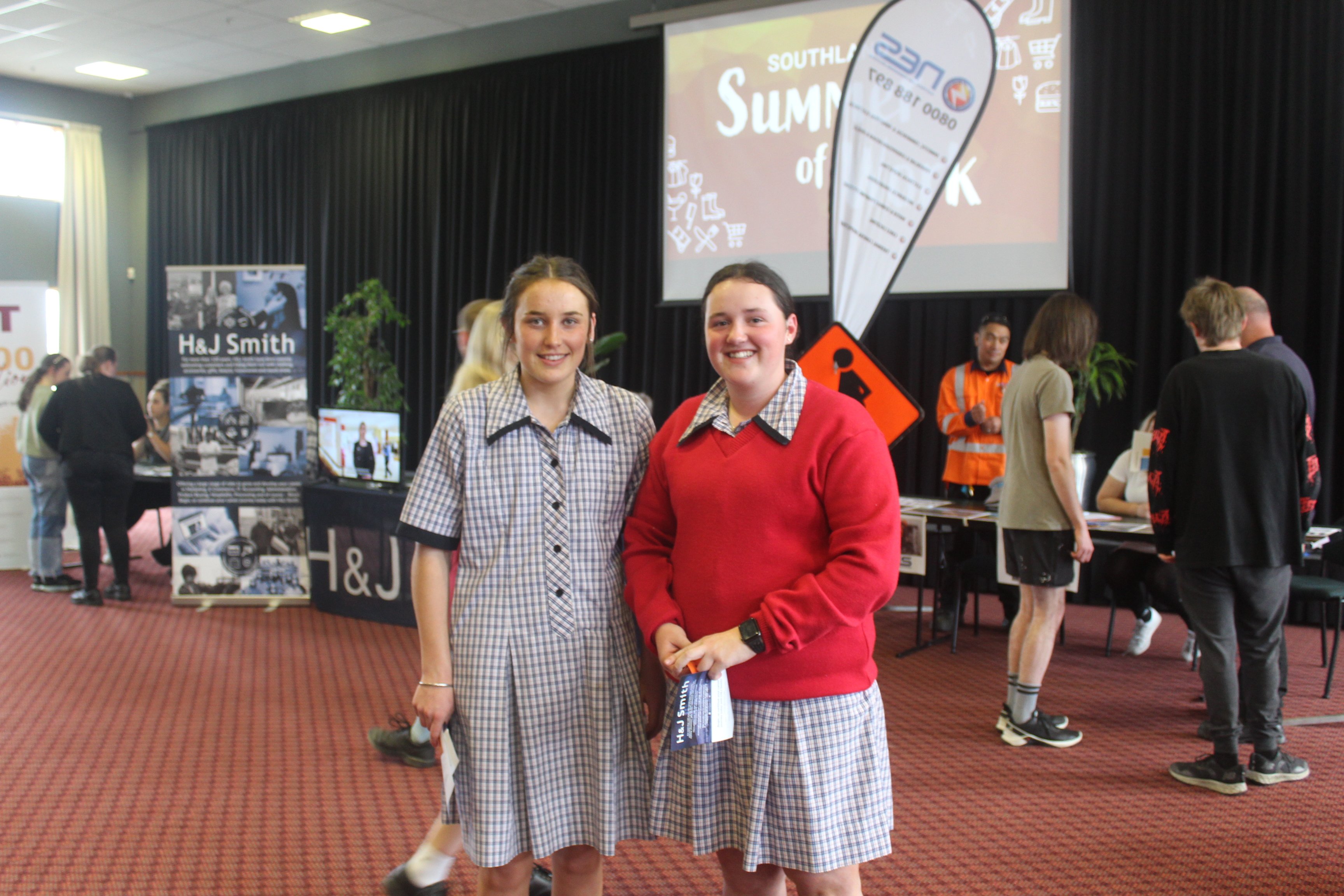 Southland Girls’ High School pupils Ruby Duffy (left) and Maddie Brady (both 15) were at the...