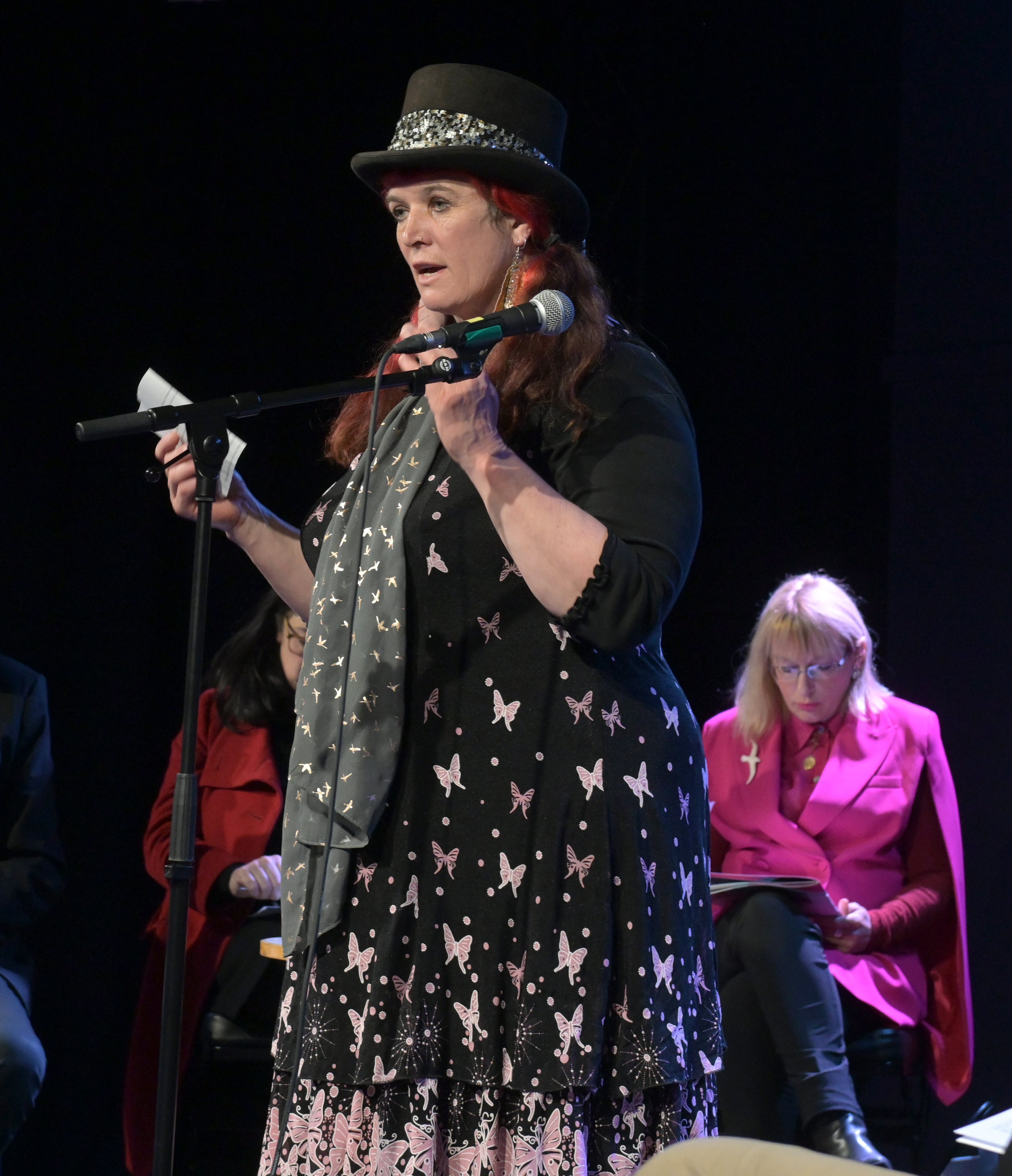 Speaking at a forum about performing arts at Te Whare o Rukutia in Dunedin last night is...