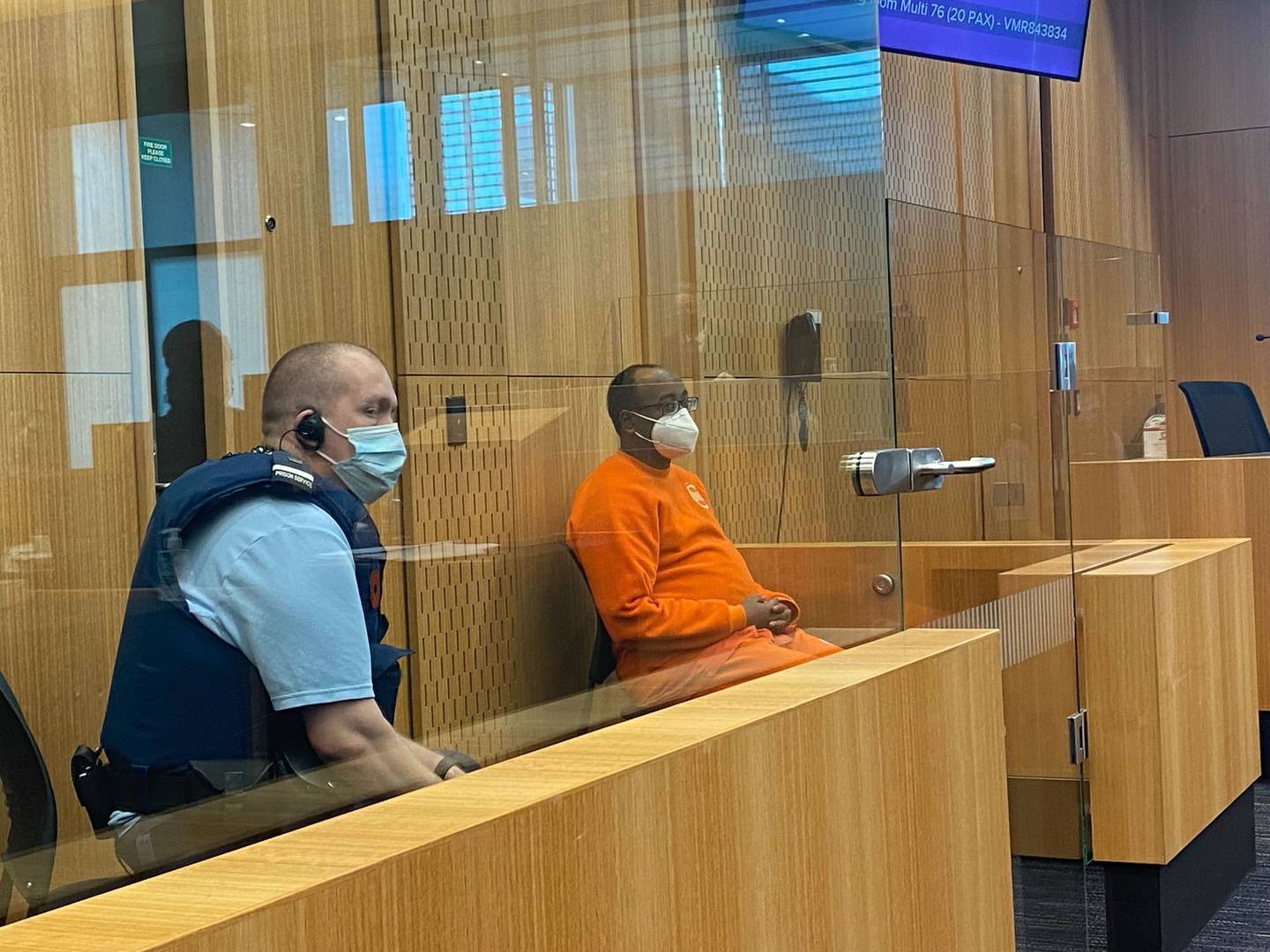 Zakariye Mohamed Hussein in the High Court at Christchurch on Friday. Photo: Anna Leask
