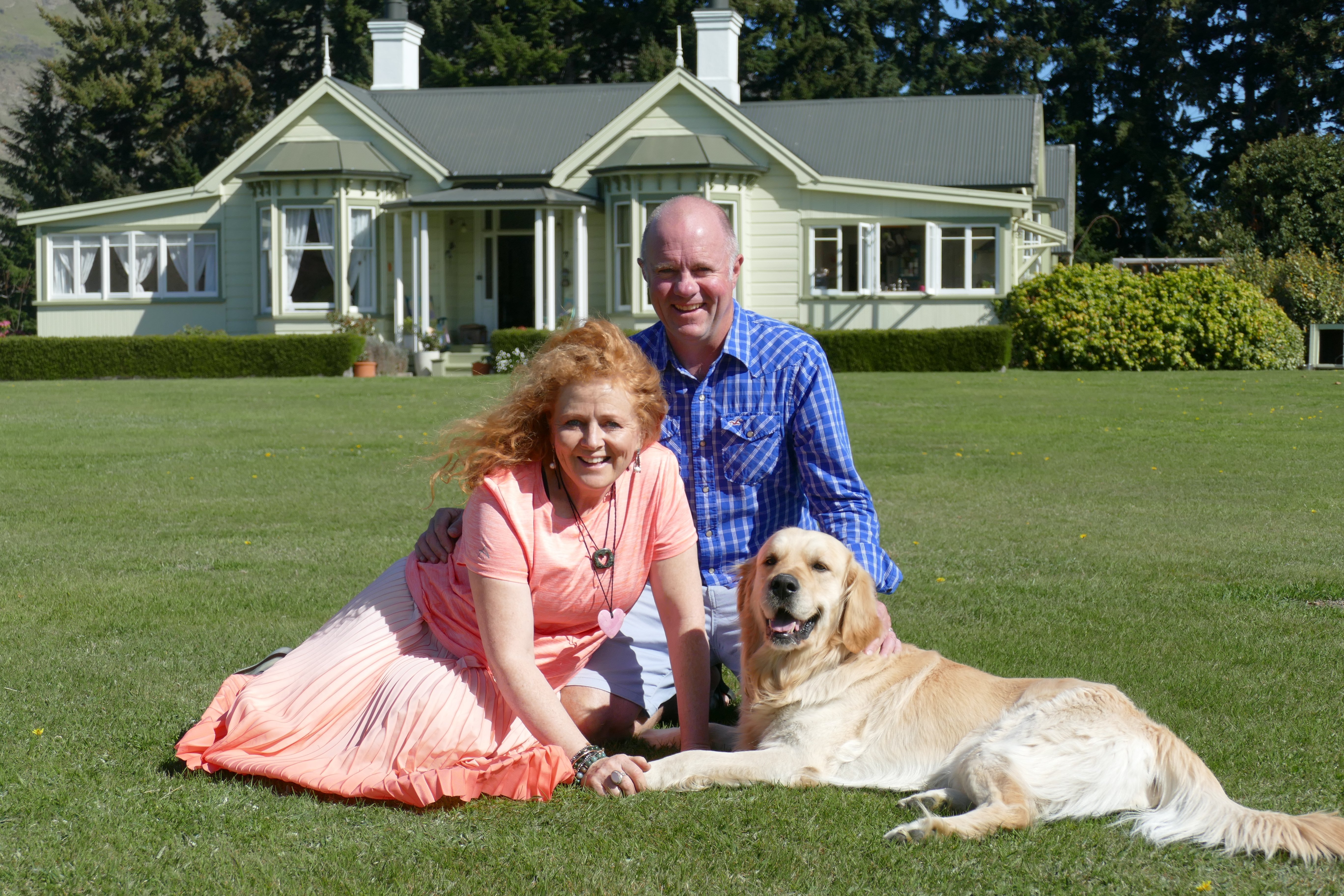 Sheena Haywood and Stephen Brent, with their dog, Valli, have put Queenstown’s historic Laurel...
