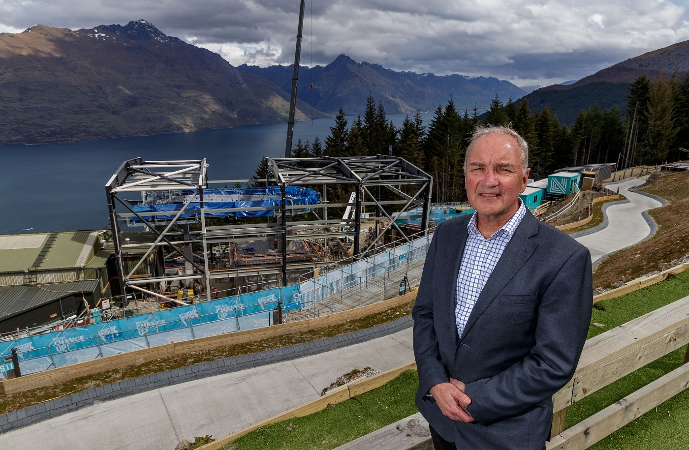 Skyline Enterprises chief executive Geoff McDonald pictured on Bob’s Peak with part of the $250...