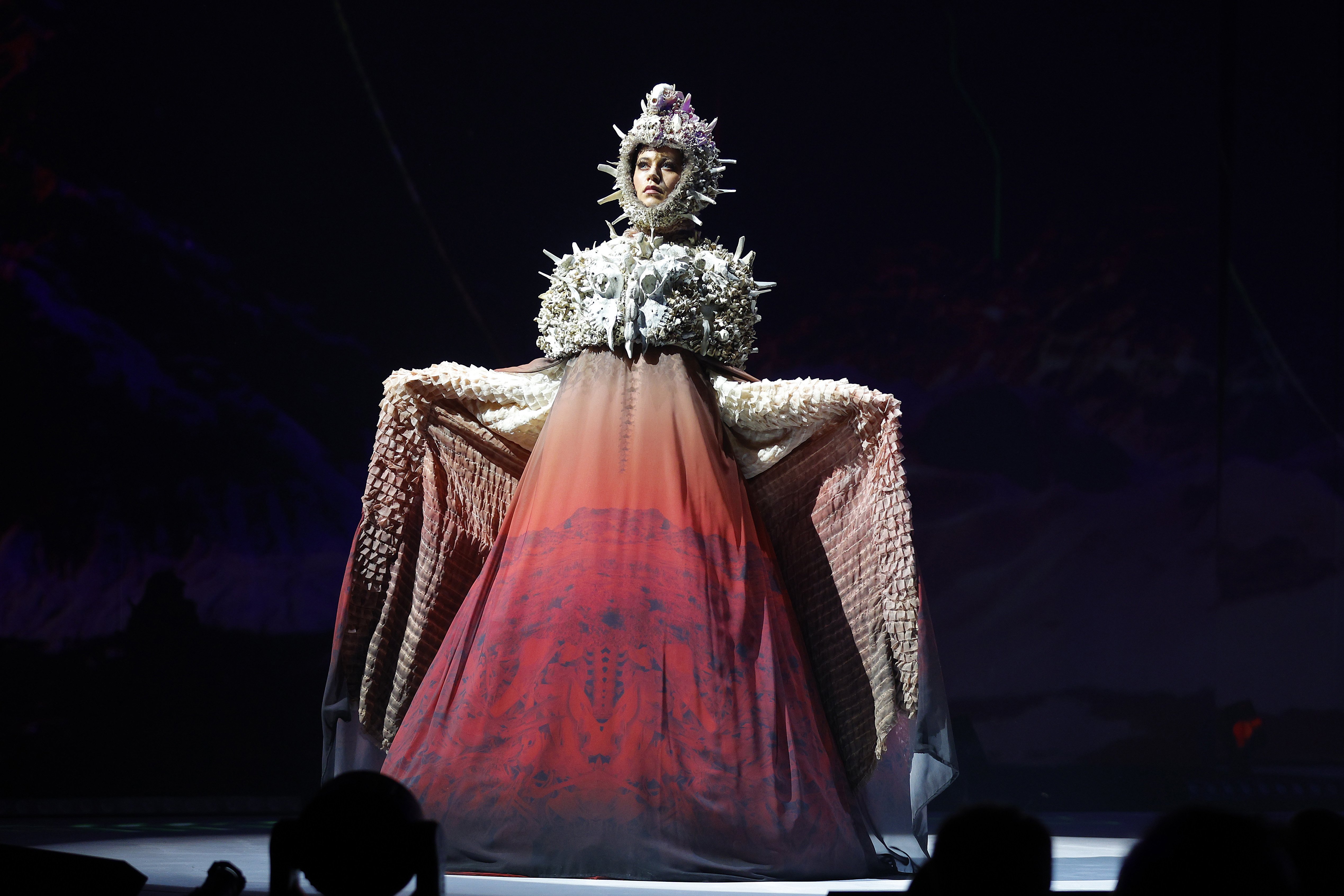 The Fera Dei garment features animal skulls and bones. PHOTO: GETTY IMAGES