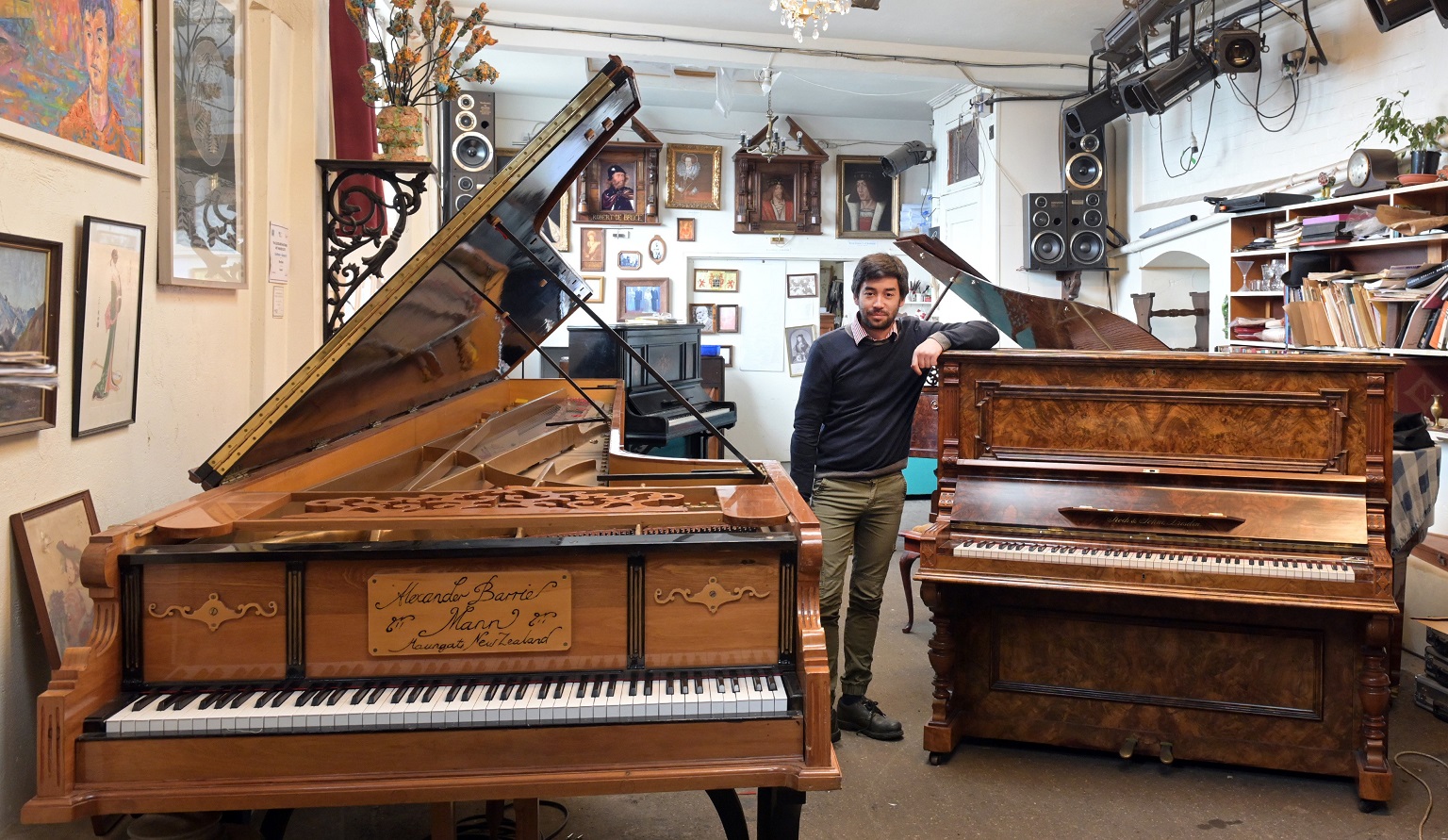 Alexander Pianos owner and instrument repairer Adrian Mann plans to move out of his King Edward...