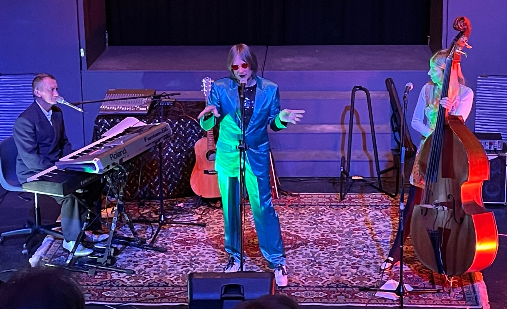 Dr Ian Chapman’s Cosmic Jive Trio, (from left) Doug Wright, Dr Chapman, and Pania Simmonds, bring...
