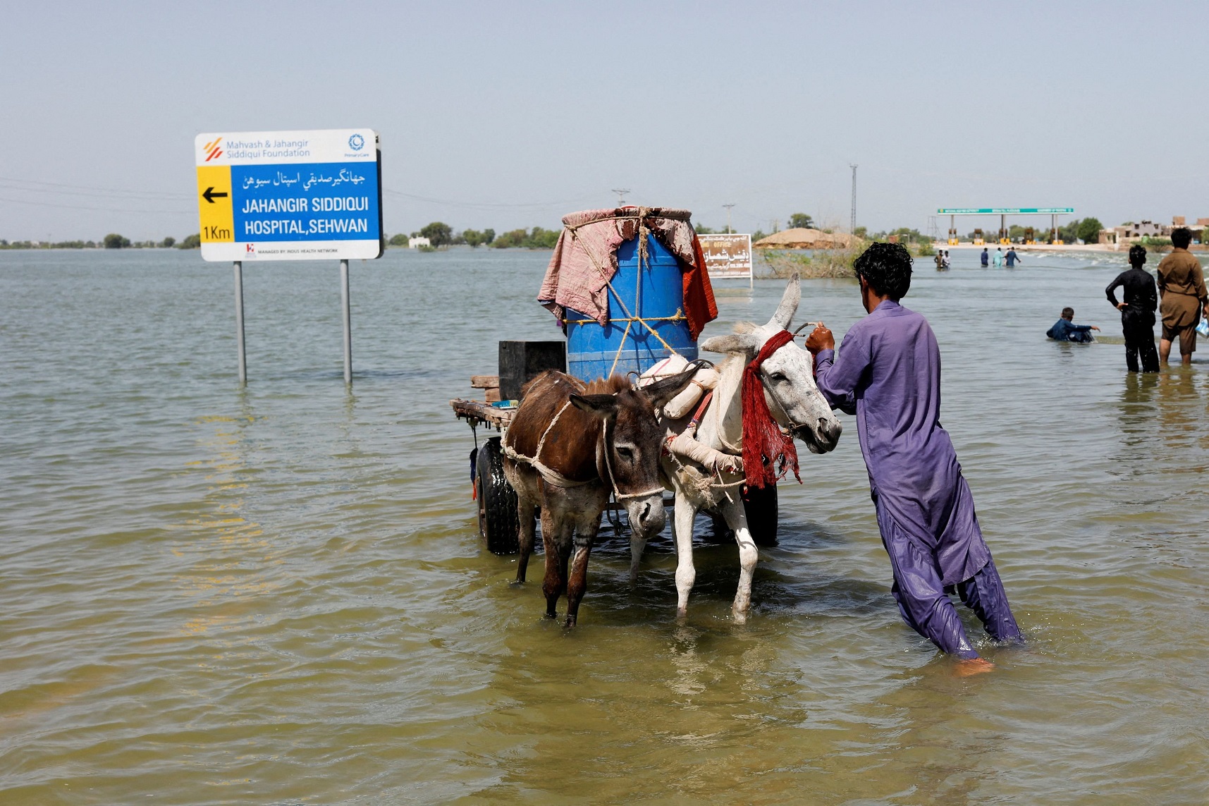 A victim of Pakistan’s recent floods.