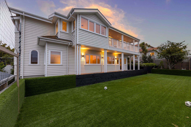 The near-new home comes with its own football pitch. Photo: Supplied