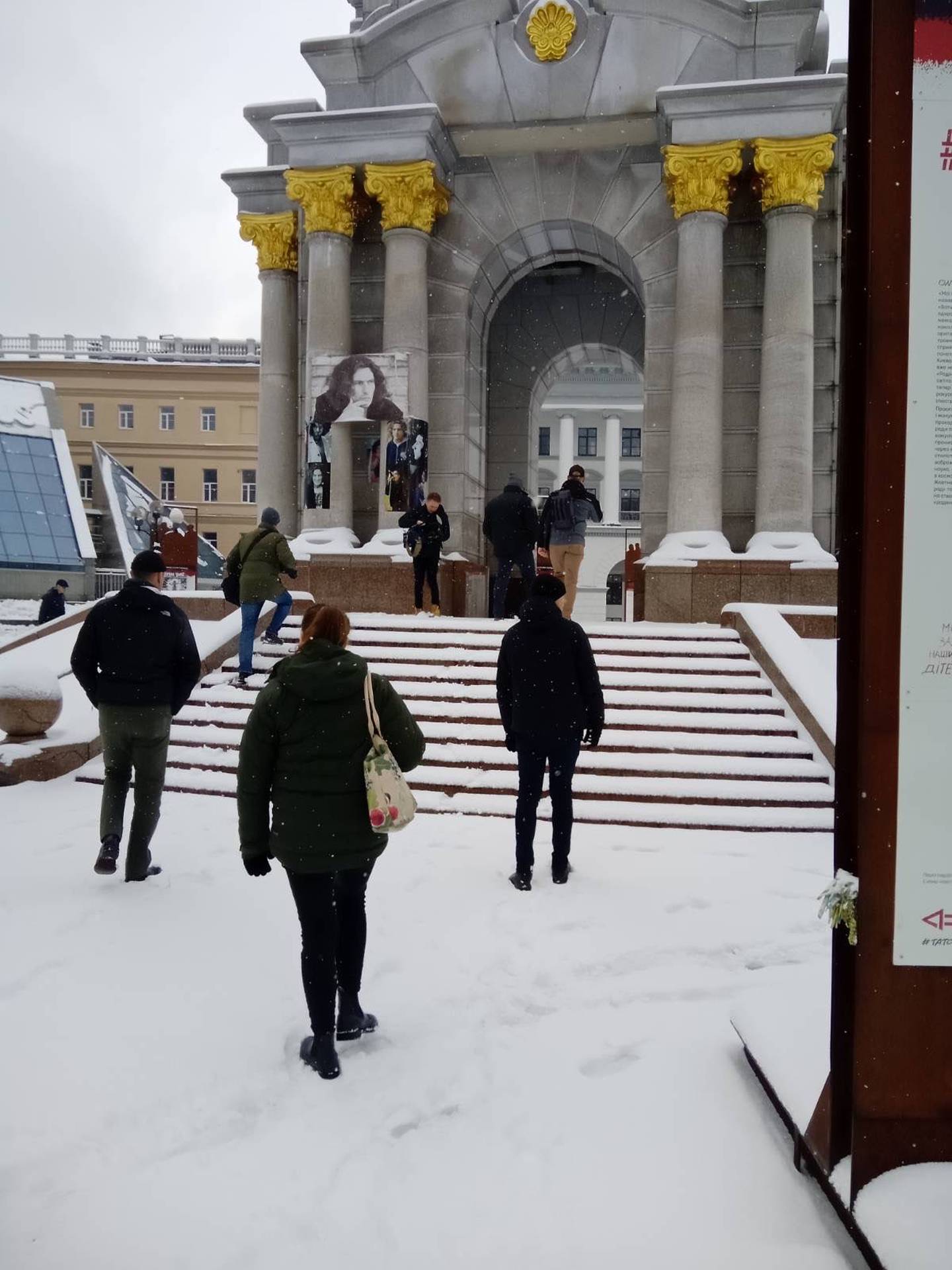 An image from Henare's visit to Ukraine. Photo: Supplied