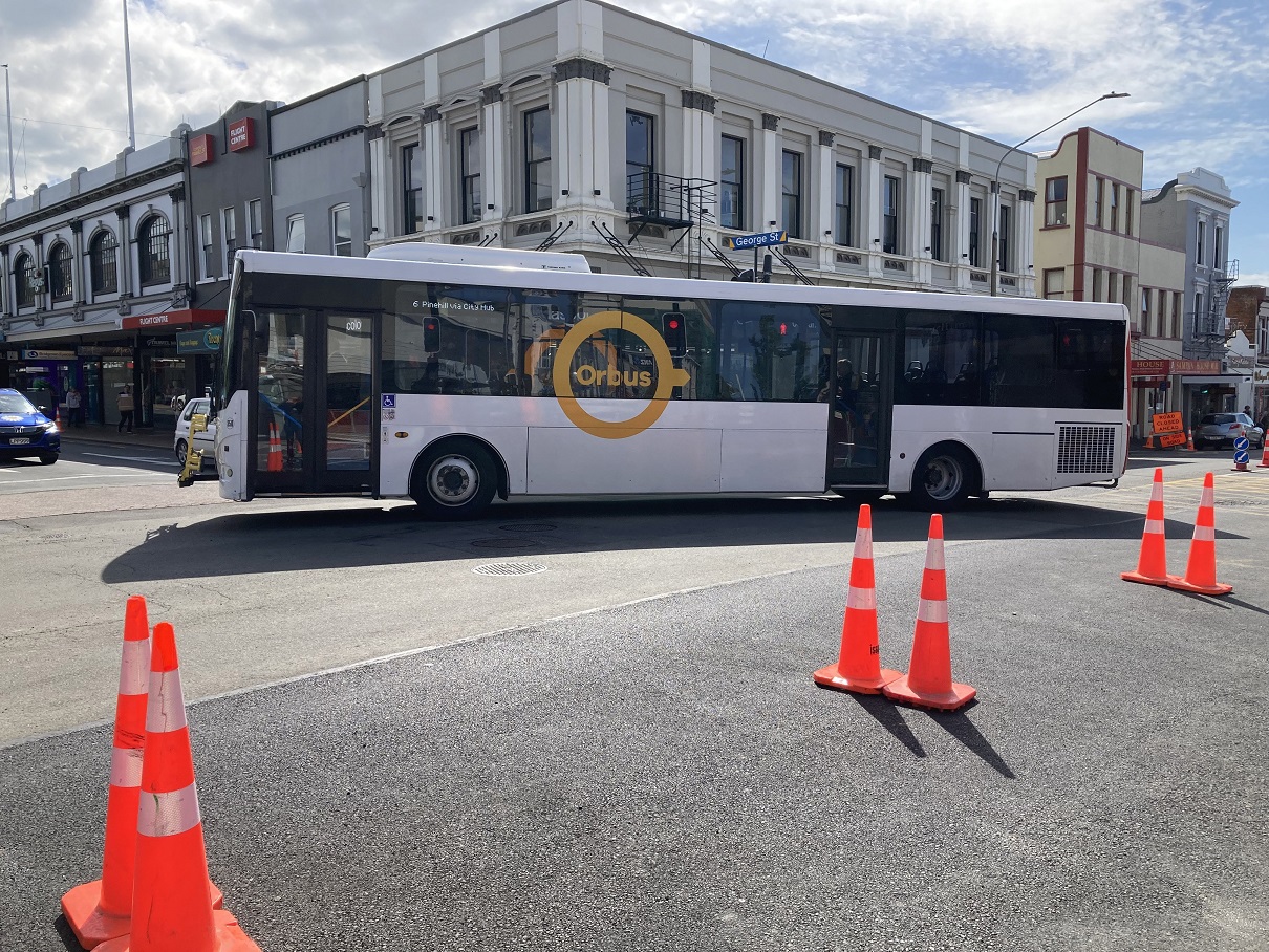 The problem buses encounter getting around corners. Photo: Supplied