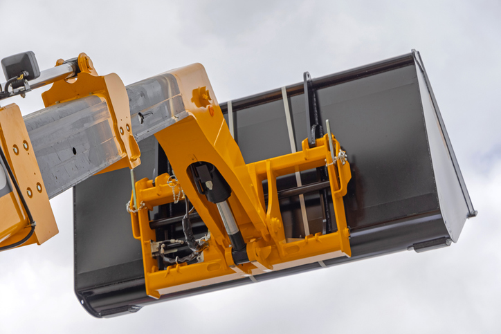 A man was struck by a telehandler, causing him to fall into the bucket attached to the vehicle's arm. Stock photo: Getty A man was struck by a telehandler, causing him to fall into the bucket attached to the vehicle's arm. Stock photo: Getty