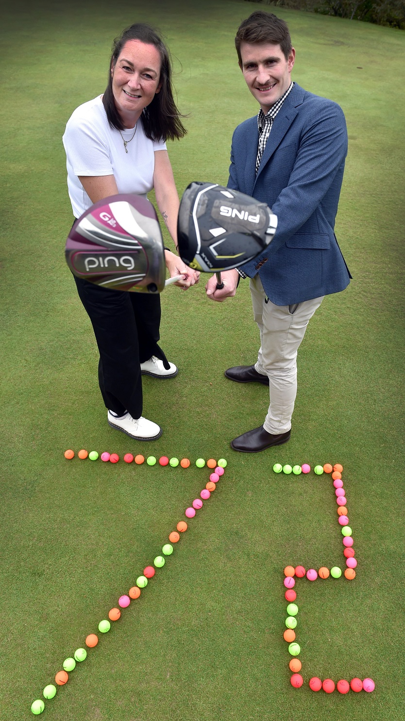 Julia Oliver and Duncan Croudis are preparing to take on the Longest Day Golf Challenge to raise...