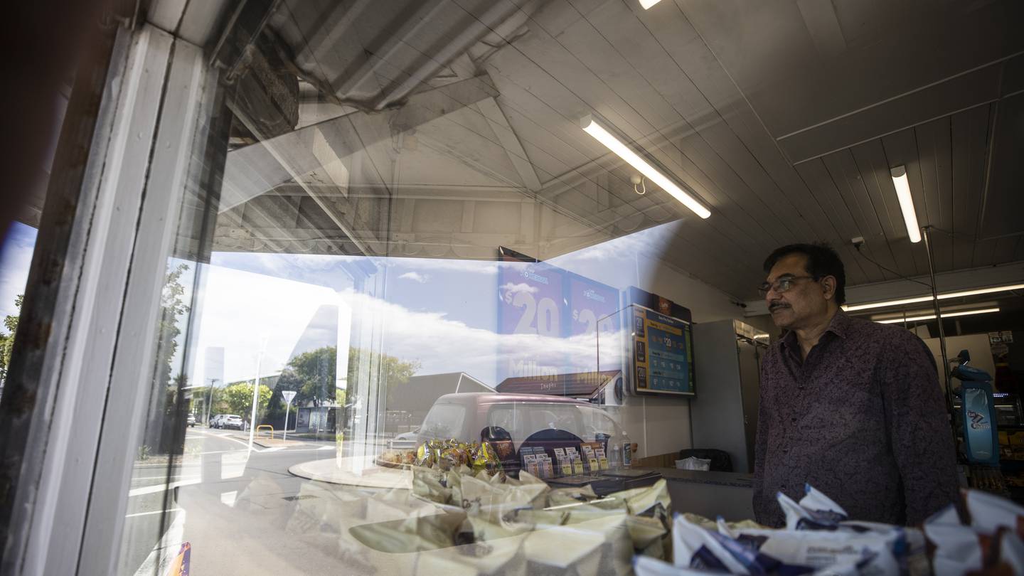Mukesh Patel has owned his South Brighton dairy for 19 years and will speed the selling process up due to living in fear “twenty-four seven”. Photo: George Heard Mukesh Patel has owned his South Brighton dairy for 19 years and will speed the selling process up due to living in fear “twenty-four seven”. Photo: George Heard