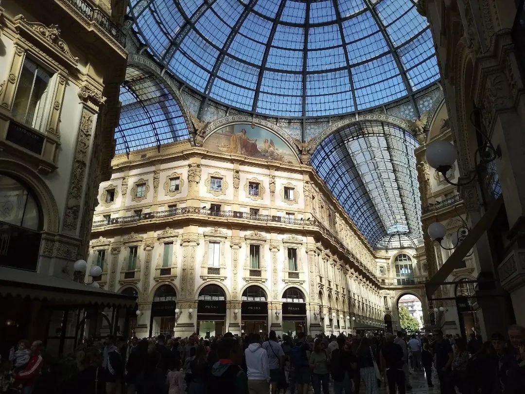 Milan’s amazing Galleria. PHOTO: MIKE YARDLEY