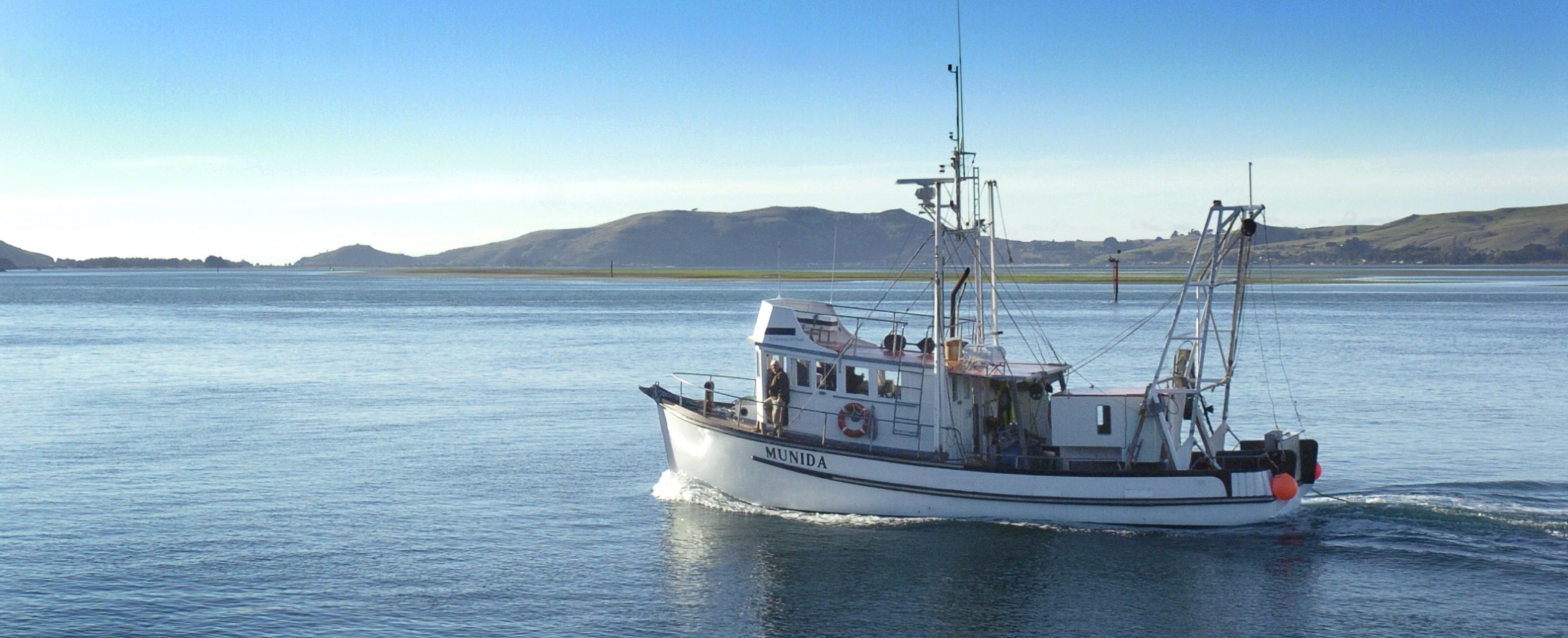 The research vessel Munida on Otago Harbour. Photo: Gerard O'Brien