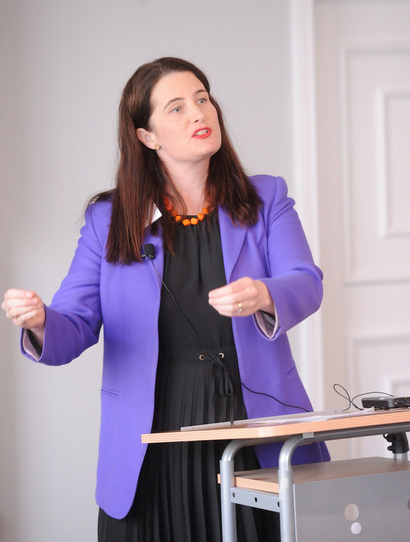 National deputy leader Nicola Willis speaks at a Business South lunch event in Dunedin yesterday....