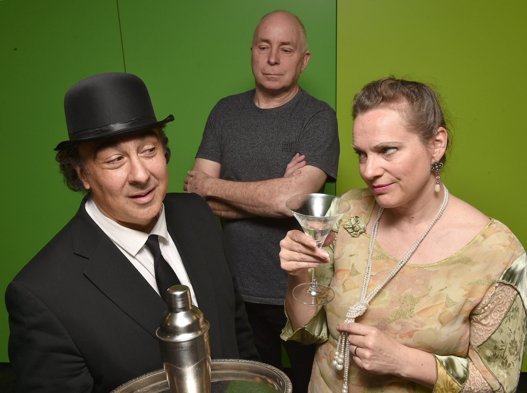 Dunedin husband and wife acting duo Blaise (left) and Sarah Barham (right) rehearse a scene from...